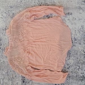 American Rag Pink Long Sleeve Top Size Medium